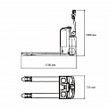 Чертеж Электротележка AURORA CBD20-180-Li
