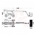 Чертеж Коленчатый подъемник AURORA AB22J PLUS