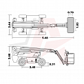 Чертеж Телескопический подъемник Dingli BT16CRT2