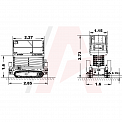 Чертеж Ножничный подъемник Sunward SWSL1416AC-C