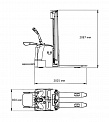 Чертеж Штабелер AURORA CDDK15-III, электрический