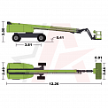 Чертеж Телескопический подъемник ZOOMLION ZT38J