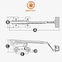 Чертеж Телескопический подъемник Dingli BT34RT