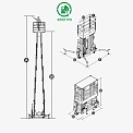Чертеж Мачтовый подъемник Dingli GTWY11-2100